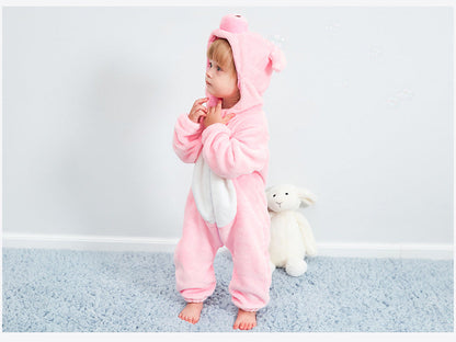 Baby Hooded Cartoon Rompers