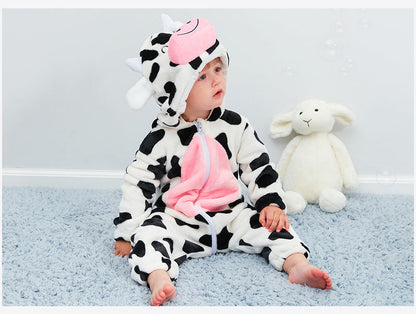 Baby Hooded Cartoon Rompers