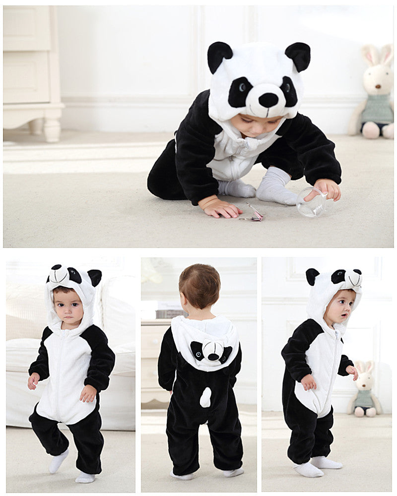 Baby Hooded Cartoon Rompers