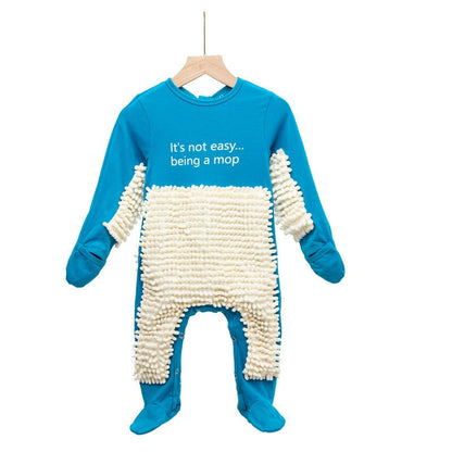 Mopster Baby Crawling Mopping Romper