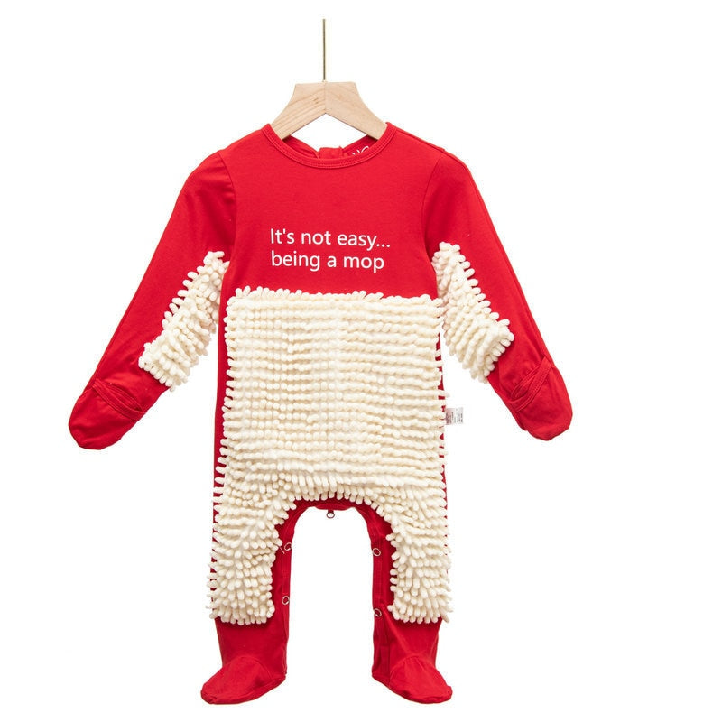 Mopster Baby Crawling Mopping Romper