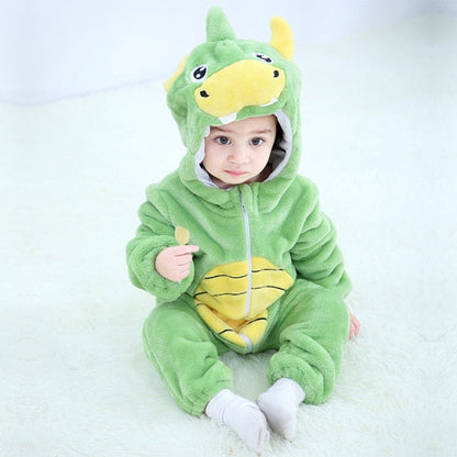 Baby Hooded Cartoon Rompers