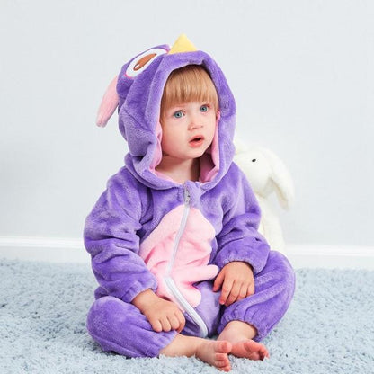 Baby Hooded Cartoon Rompers