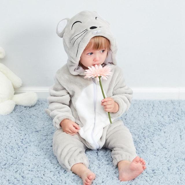 Baby Hooded Cartoon Rompers